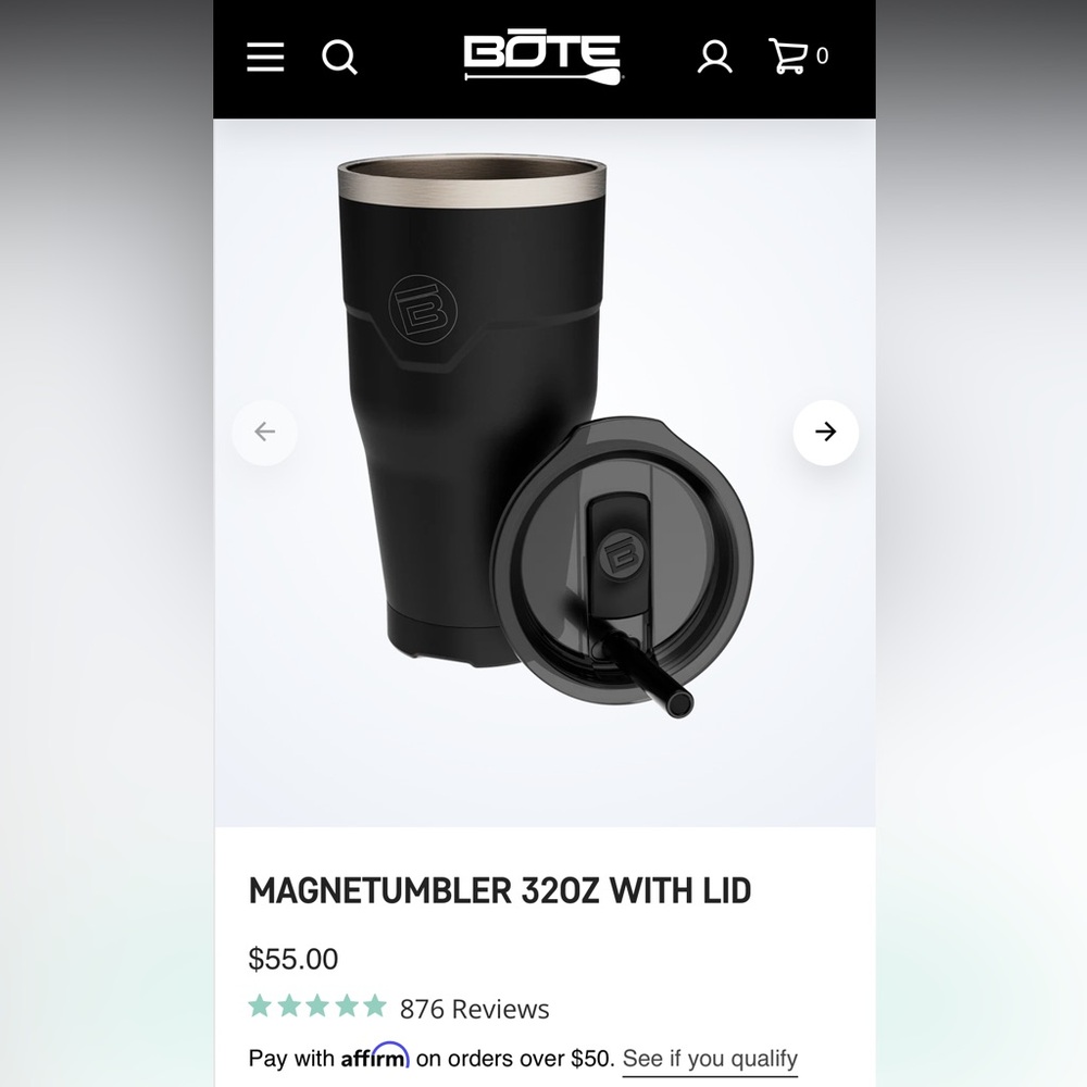 32 oz lime green BoteMagnetumbler with Lid